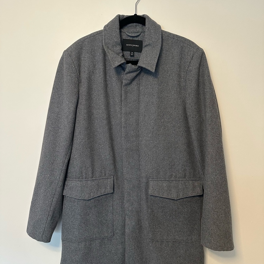 Banana Republic Gray Pea Coat